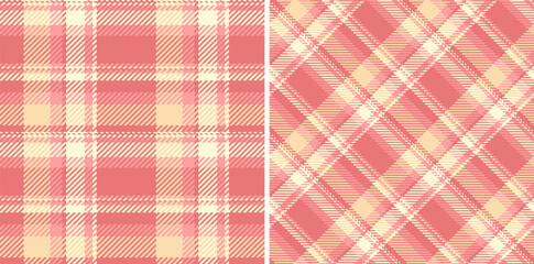 Textile fabric texture of vector background pattern with a seamless plaid check tartan. Set in pastel colors. Luxurious velvet fashion trends.
