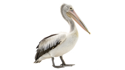 pelican standing isolated on transparent background