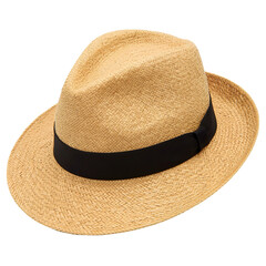 Elegant Straw Fedora Hat - Perfect for Casual and Formal Wear