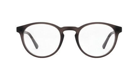 Fototapeta premium Dark Grey Round Eyeglasses With Clear Lenses spectacles