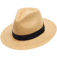 Timeless Straw Fedora Hat with Wide Brim for Sun Protection