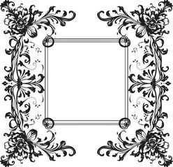8 Floral Frame Vector Set
