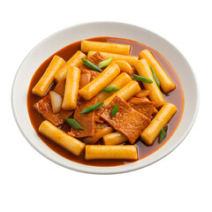Tteokbokki Korean spicy rice cakes street food
