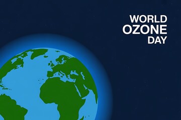 Fototapeta premium Protect our precious planet Earth and its vital ozone layer for a healthy future with this stunning World Ozone Day graphic