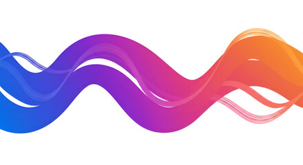 Dynamic Colorful Abstract Wave Background with Gradient
