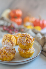 homemade Autumn Pumpkin Muffin