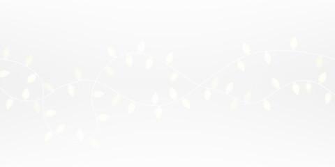 A Beautiful and Elegant String of Warm White Fairy Lights Set Against a Neutral Background for Ambience