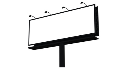 Obraz premium Blank billboard advertising space ready for your message outdoor marketing large format display