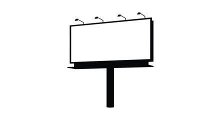 Fototapeta premium Blank billboard advertisement outdoor mockup template for marketing and promotions showing empty space for copy