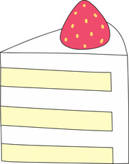 cake with strawberry