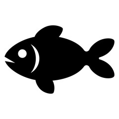 Obraz premium Icono con silueta de pez