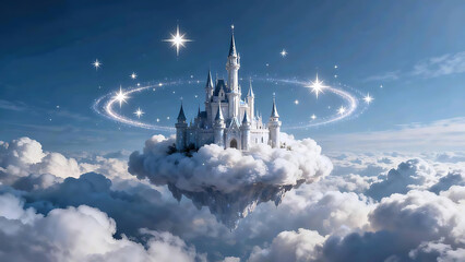 Fantasy Castle in the Clouds