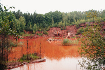 Red canyon in Poland, KOPULAK, mazowieckie
Autumn season, forest