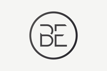 Fototapeta premium Behance b logo circle accent modern creative symbol