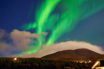 Aurora Northern Lights Dancing with Stars in Iceland , Winter travel in iceland