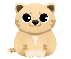 Cute cat sticker