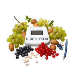 prevent Diabetes written poster isolated on transparent background.