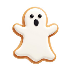3d halloween ghost cookie decoration sweet treats festive environment creative viewpoint fun concept