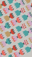 Merry Christmas Seamless Pattern with sweets. Seamless pattern for the wrapping paper.