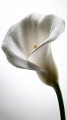 Elegant White Calla Lily Closeup