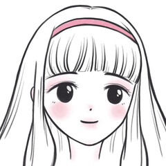 여성 얼굴 그림