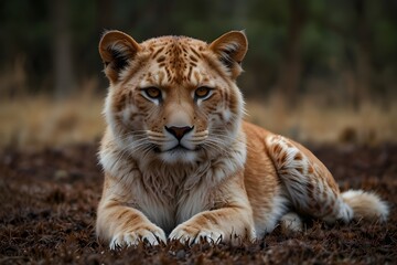portrait of a lion