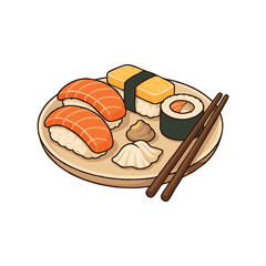 Sushi Set PNG Illustration (Isolated, No Background)