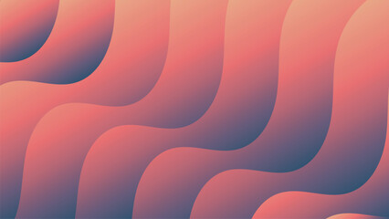 Abstract wavy shapes with gradient colors background vector