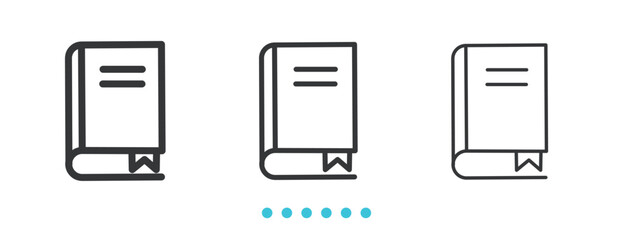 Books Cart Icon. Thin line icon vector