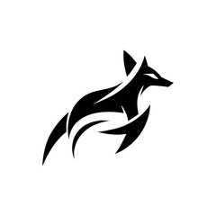 Abstract fox logo modern creative elegant design Vector illustration
