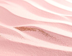 Fototapeta premium Abstract, textured pink wavy pattern with a sprinkling of golden glitter