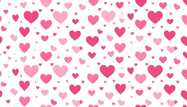 Beautiful pink and red hearts pattern for love, romance and valentine's day