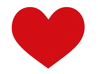 Red Heart Icon - Symbol of Love and Care Design Material