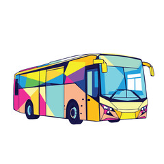 bus isolated on white background