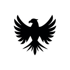 Minimalist eagle logo with modern elegant simplicity Vector illustration