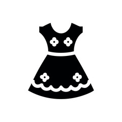 Charming lace trimmed frock with classic feminine style Vector illustration