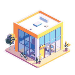 vector isometric building