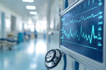 Monitoring patient health with a heart rate monitor in a hospital setting during daytime hours