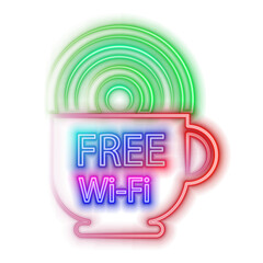 Neon line Wi-Fi wireless internet network symbol isolated on black background. Wi-Fi symbol. Wireless network icon. Wi-Fi zone.