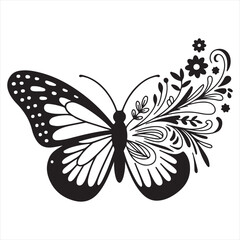 black and white victor design, icon