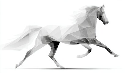 Joyful horse festival celebrating new year 2026 zodiac revelry in a minimalist art style