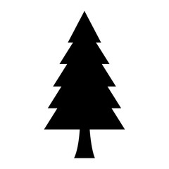 Symetrical Pine Tree Halloween Vector Illustration