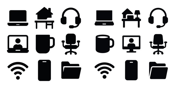 Remote Work Icons