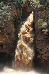 Closeup of Makalia Falls Lake Nakuru National Park, Kenya Africa
