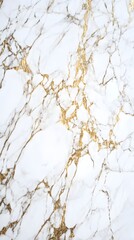 Fototapeta premium Elegant white marble background with golden veins for luxurious feel