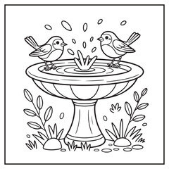 Beautiful Garden Coloring Pages