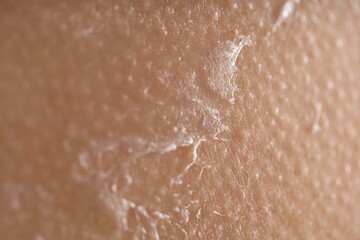 Fototapeta premium Closeup view of woman with dry skin
