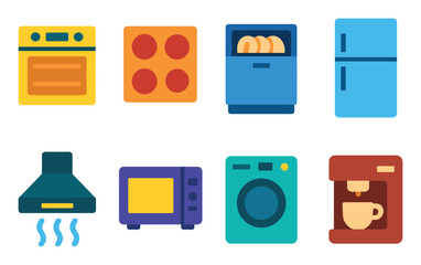 Colorful Appliance Icons