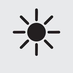 sun vector icon