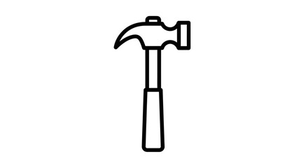 Hammer Icon – Construction Repair Tool Symbol